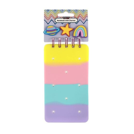 Mini Pastel Notebook with Charms image number 5