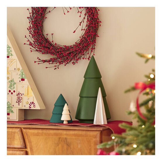 Ceramic Beige Modern Tree Decoration 18cm image number 4