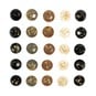 Gold Foil Round Adhesive Gems 10mm 25 Pack image number 1