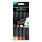 Faber-Castell Skin Tones Black Edition Colour Pencils 12 Pack image number 1
