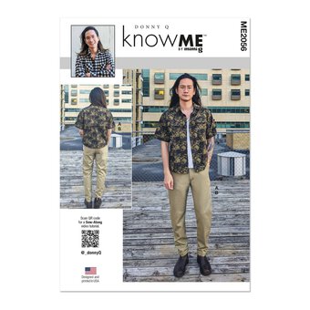 Know Me Men's Shirt and Trousers  Sewing Pattern ME2056 (AA 34-42)