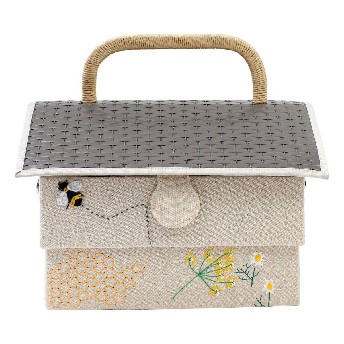 Bumble Bee Hive Sewing Box 19cm x 29cm x 19cm Hobbycraft