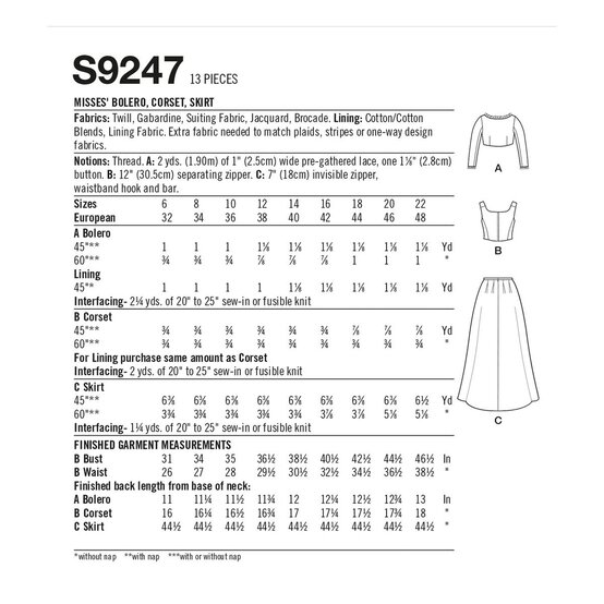 Simplicity Women's Costume Sewing Pattern S9247 (R5 14-22) image number 2