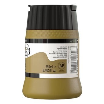 Daler-Rowney System3 Pale Gold Imit Screen Printing Acrylic Ink 250ml