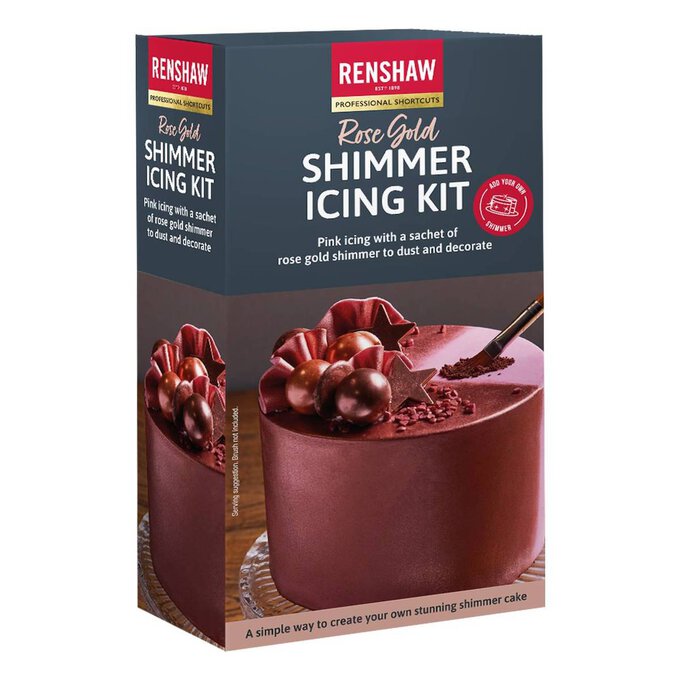 Renshaw Rose Gold Shimmer Icing Kit 500g Hobbycraft