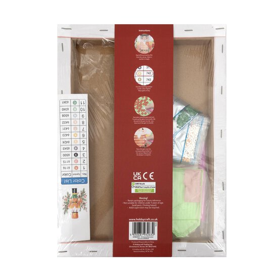 Decorate Your Own Nutcracker Gem Art Canvas Kit image number 4