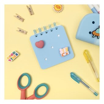 Mini Blue Square Charm Notebook