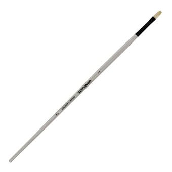 Daler-Rowney Long Handle Bristle Flat Graduate Brush Size 1 White