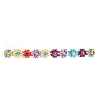 Multicolour 12mm Guipre Daisy Lace Trim by the Metre image number 2