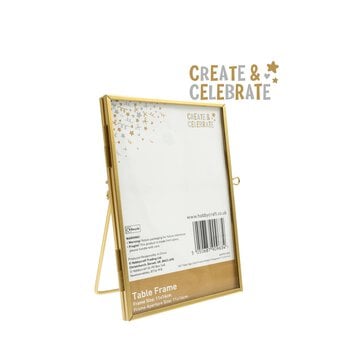 Create & Celebrate Gold Table Frame 11cm x 16cm