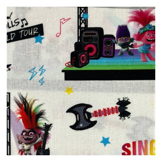 Trolls World Tour Cotton Fabric by the Metre image number 2