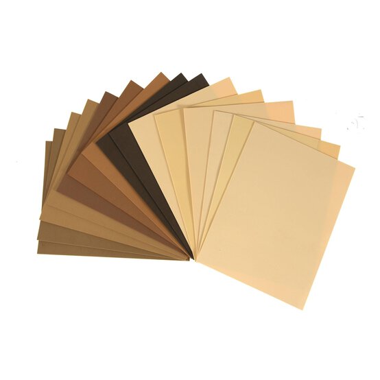 Skin Tone Colour EVA Foam Sheets 15 Pack image number 1