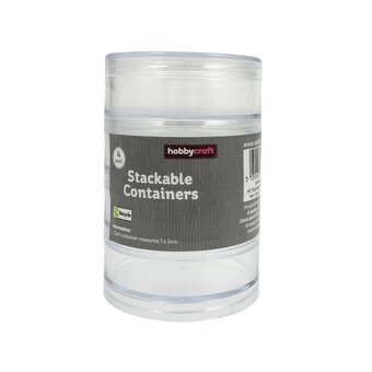 Clear Stackable Containers 70mm 4 Pack image number 4
