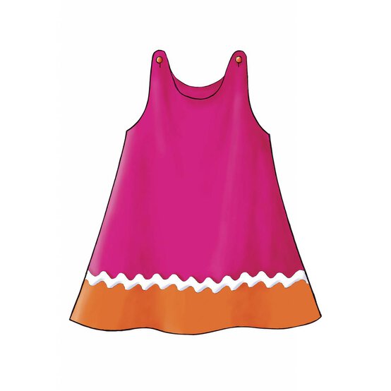 Butterick Toddler Dress Sewing Pattern 3372 (1-3) image number 9