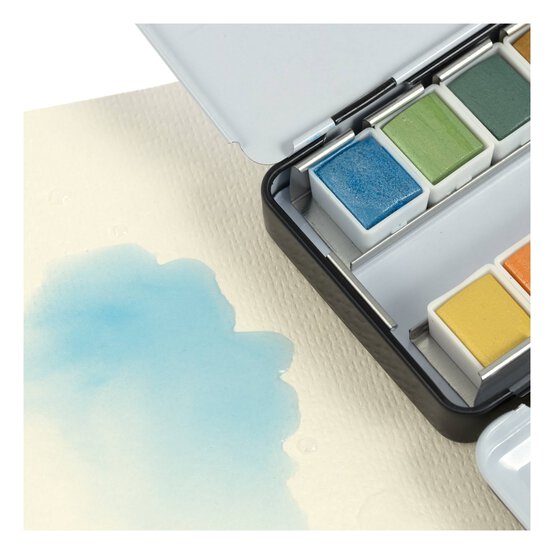 Shore & Marsh Metallic Half Pans Watercolour Set 12 Pack image number 6