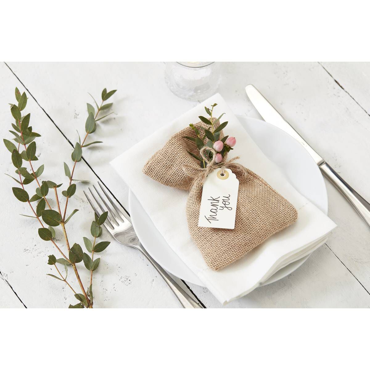 Natural Jute Bags 10 Pack Hobbycraft