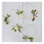 Ginger Ray Gold Floral Hanging Hoops 3 Pack image number 2