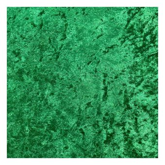Emerald Crushed Velour Fabric by the Metre image number 2