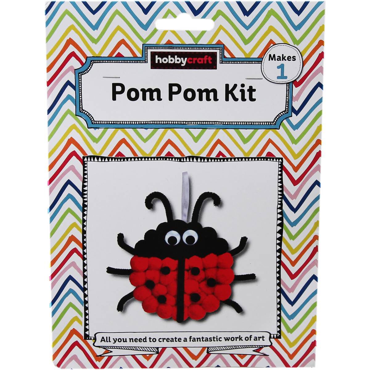 Ladybird Pom Pom Plate Kit Hobbycraft