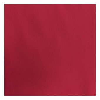 WI Ruby Red Premium Organic Cotton Fabric by the Metre