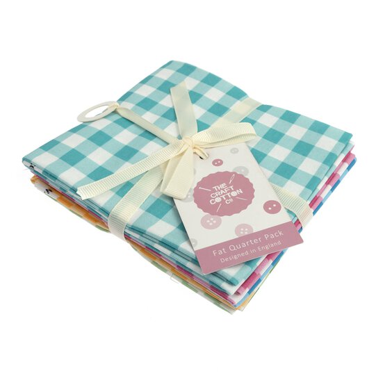 Gingham Zest Cotton Fat Quarters 5 Pack image number 8