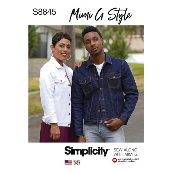 Simplicity Mimi G Denim Jacket Sewing Pattern S8845 (XS-XL) image number 1
