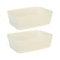 Assorted Small Basketweave Storage Baskets 2 Pack image number 3