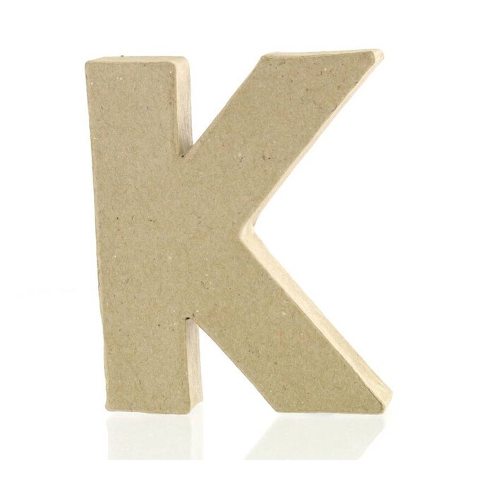 Mini Mache Letter K 10cm image number 1