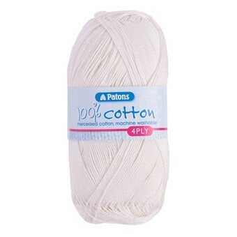Patons Cream 100% Cotton  4 Ply Yarn 100g