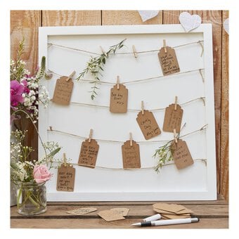 Ginger Ray Peg and String Frame Guestbook image number 3