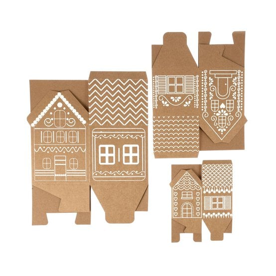 Kraft Gingerbread Houses 3 Pack  image number 3