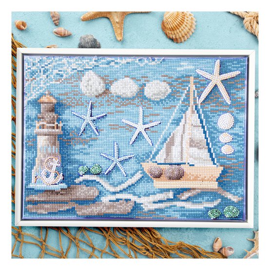 Diamond Dotz Seaside Collage Kit 27cm x 37cm image number 1