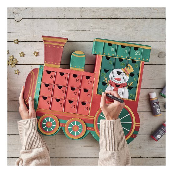 Mache Advent Train 50cm image number 3