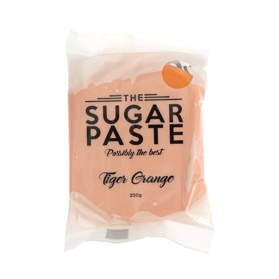 The Sugar Paste Tiger Orange Sugarpaste 250g image number 1