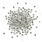 Black and White Round Alphabet Beads 50g image number 1