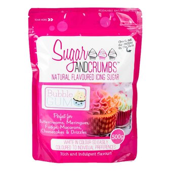 Sugar and Crumbs Bubblegum Natural Flavoured Icing Sugar 500g