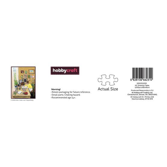 Drawing Table Jigsaw Puzzle 1000 Pieces image number 3