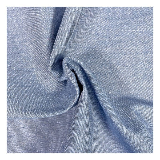 Baby Blue Cotton Denim Fabric by the Metre image number 1