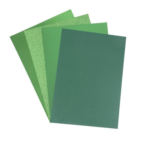Mixed Green Paper Pad A4 24 Sheets  image number 3
