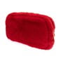 Reversible Red and Blue Furry Pencil Case image number 3