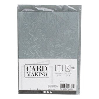 Grey Cards and Envelopes A6 6 Pack