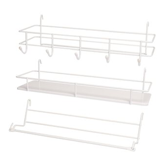 White Trolley Accessories 3 Pack