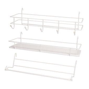 White Trolley Accessories 3 Pack