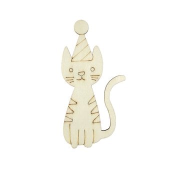 Decorate Your Own Cat Wooden Shapes 9 Pack image number 4