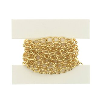 Gold Plated Heavy Curb Chain 4.5mm x 1m