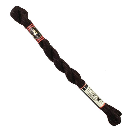 DMC Brown Pearl Cotton Thread Size 3 15m (3371) image number 2