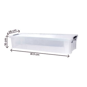 Whitefurze Allstore 27 Litre Clear Wrapping Paper Storage Box image number 5