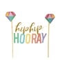 Whisk Hip Hip Hooray Cake Toppers 6 Pieces image number 3