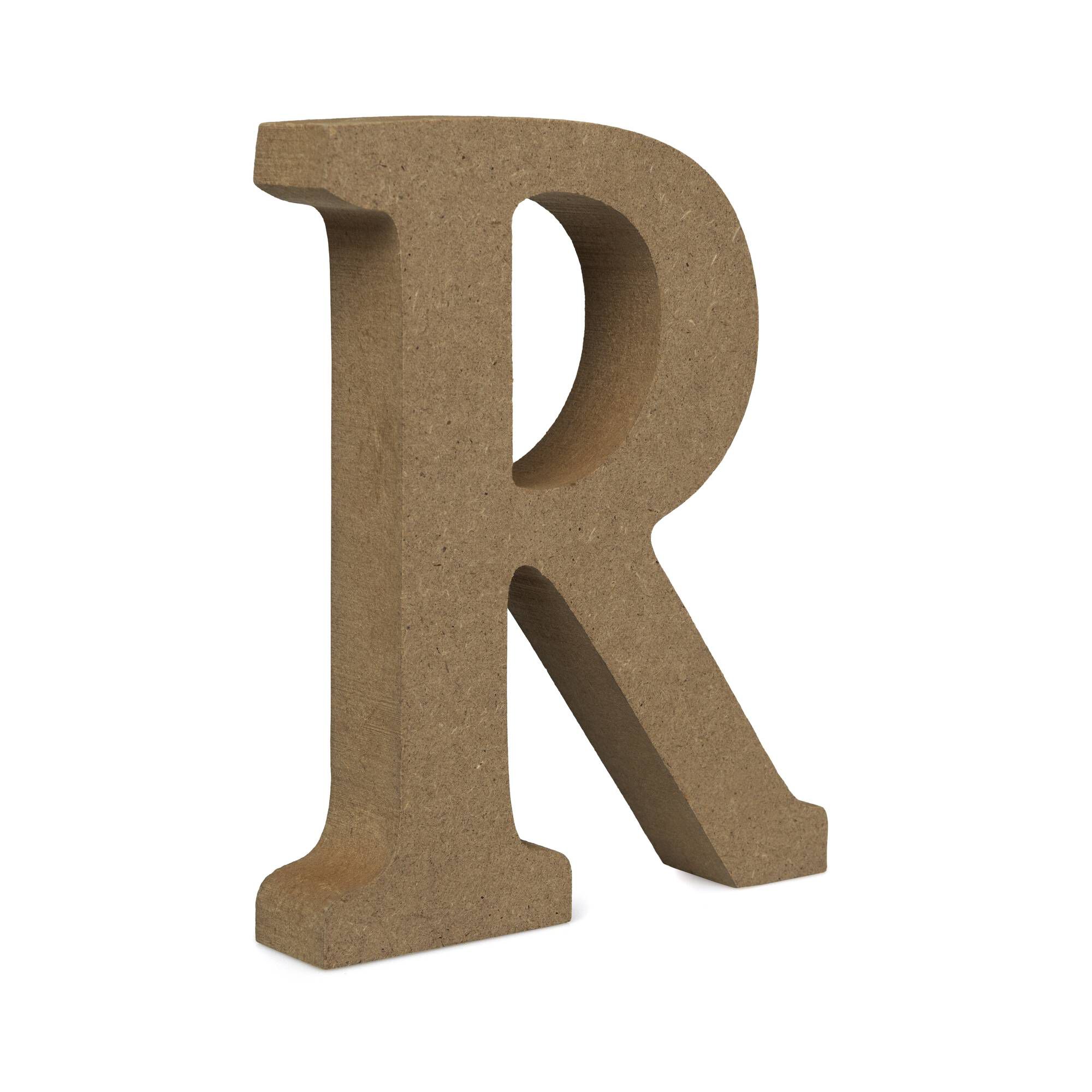 MDF Wooden Letter R 13cm | Hobbycraft