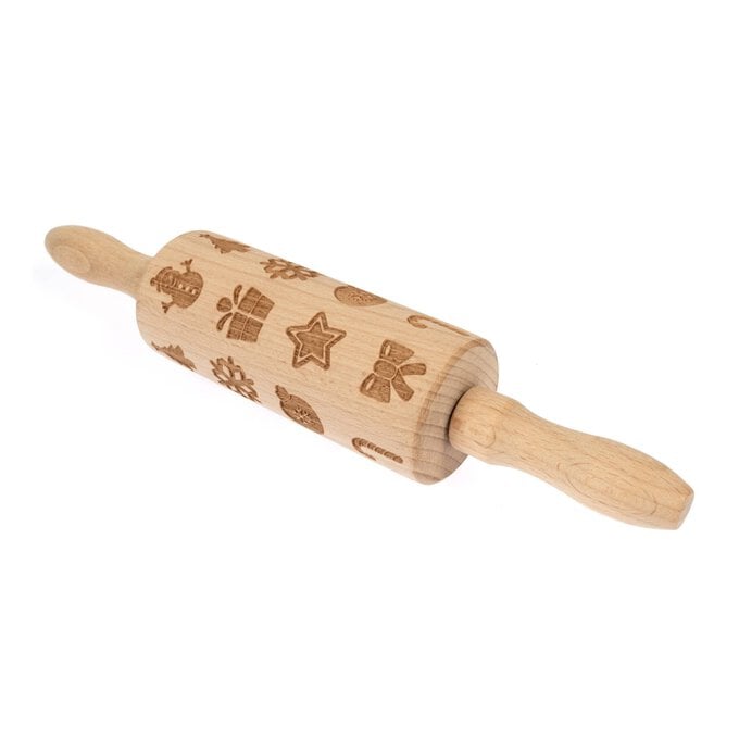 Christmas Rolling Pin 24cm x 4.5cm image number 1